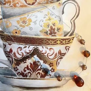 Dainty Glass Bead Necklace